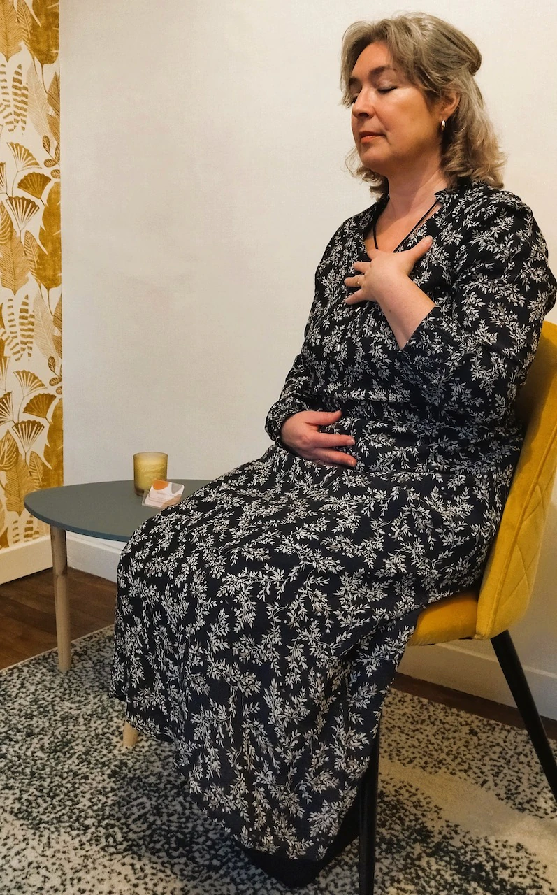 Respiration consciente pendant une séance de sophrologie